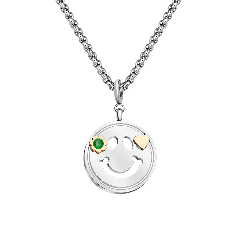 Emerald Smile Pendant Necklace