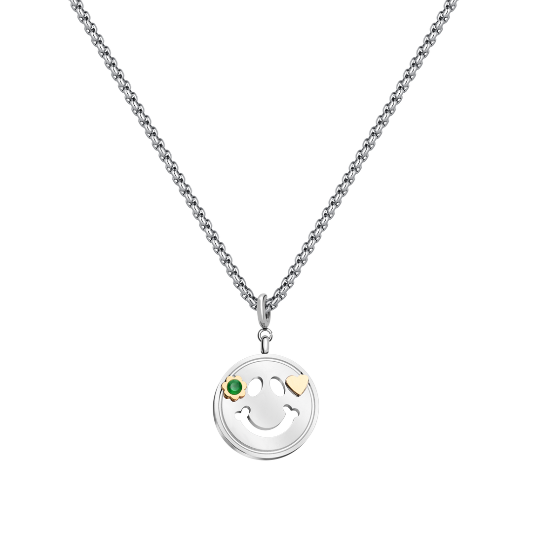 Emerald Smile Pendant Necklace