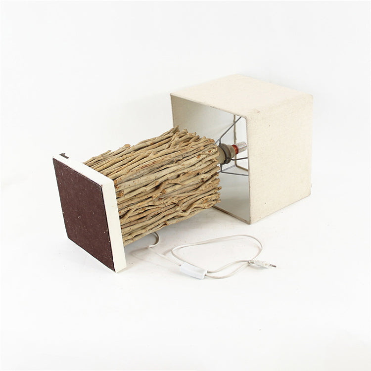 Handcrafted Wooden Floor Lamp