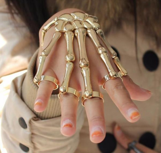 Halloween Hand Skull Skeleton Bracelet