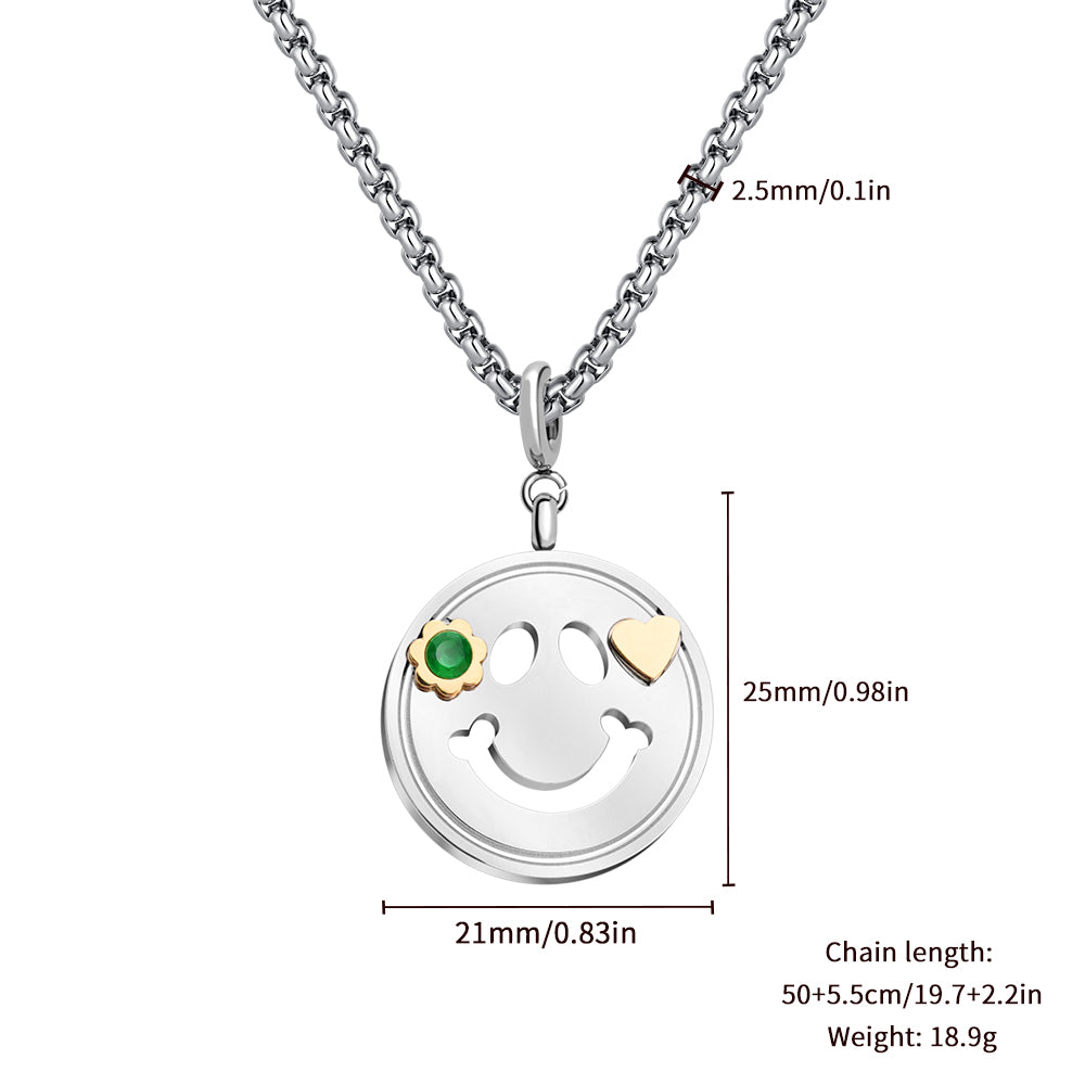Emerald Smile Pendant Necklace