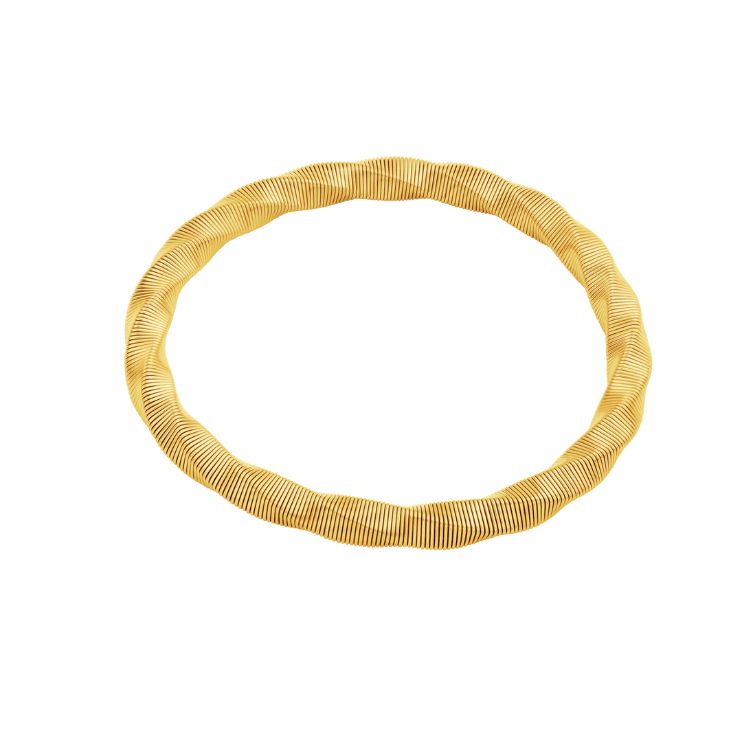 Twisted Gold-Tone Men's Bracelet