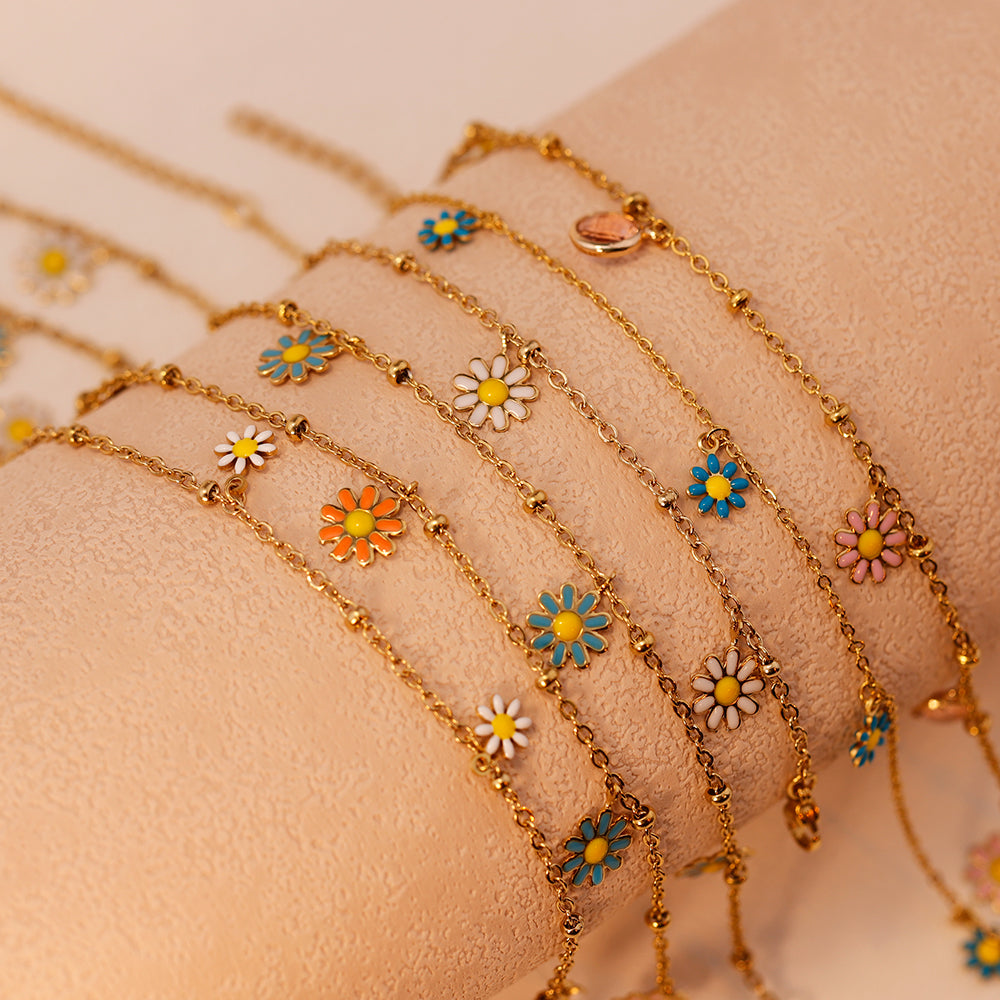 Sunflower anklet series