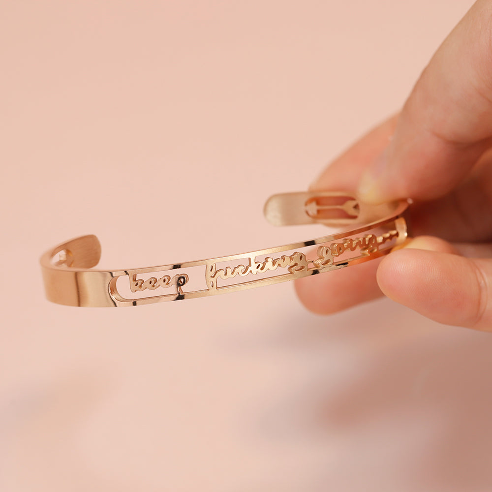 Personalized Hollow Engraved Bracelet