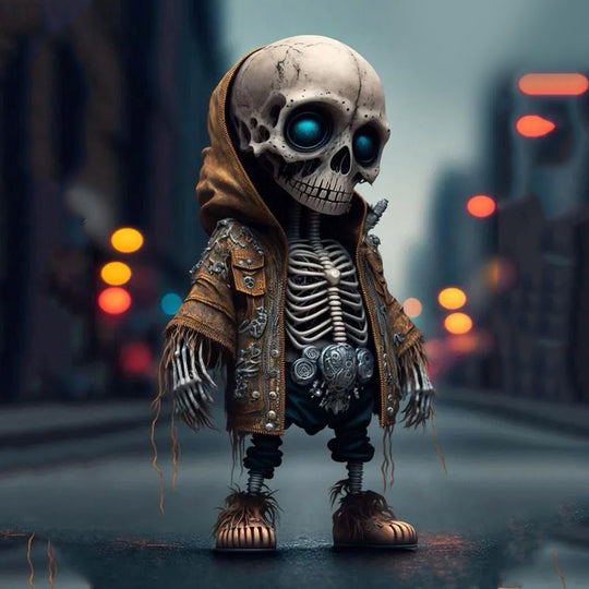 Halloween Resin Skeleton Figure Decorative Home Accent
