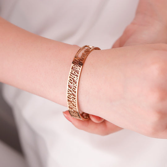 Personalized Hollow Engraved Bracelet