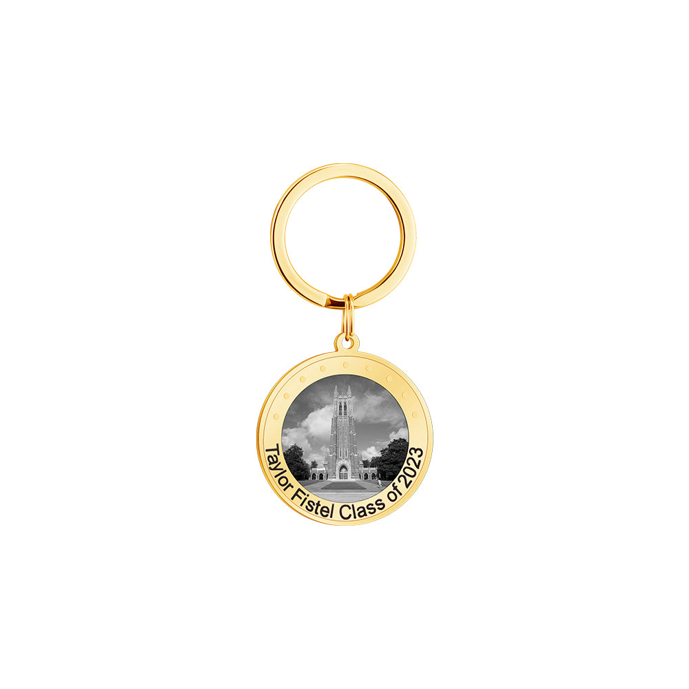 Graduation Commemorative Gift University Photo Keychain