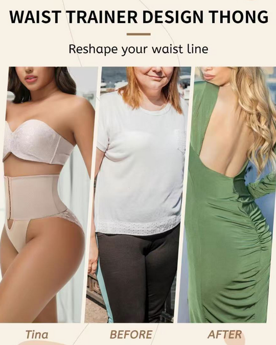 Front-opening Shapewear with Lace Trimmed Tummy Control Panty
