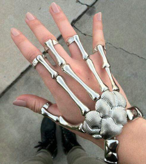 Halloween Hand Skull Skeleton Bracelet
