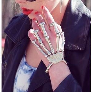 Halloween Hand Skull Skeleton Bracelet