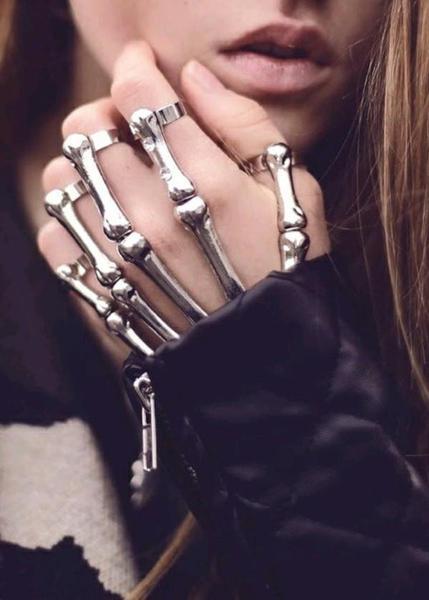 Halloween Hand Skull Skeleton Bracelet