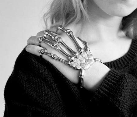 Halloween Hand Skull Skeleton Bracelet