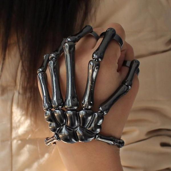 Halloween Hand Skull Skeleton Bracelet