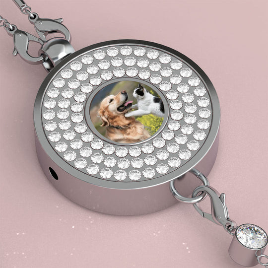 Personalized Car Perfume Photo Name Pendant