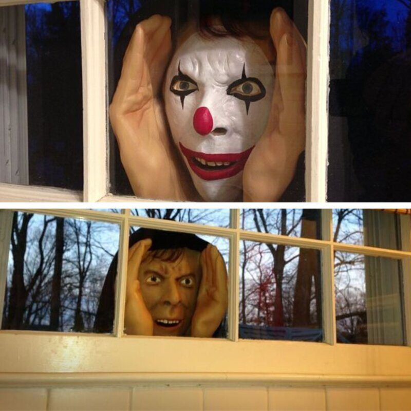 Outdoor Halloween Window Peeping Decoration with Suction Cups