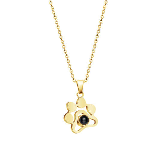 Cat Paw Projector Necklace and Bracelet Set