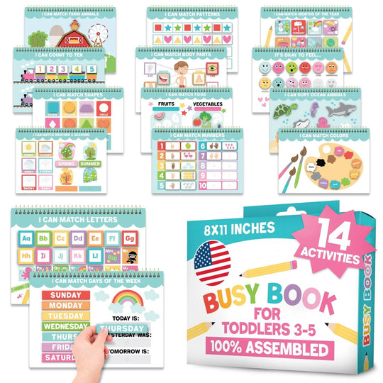 Busy Book for Kids — 14 Learning Activities in One!