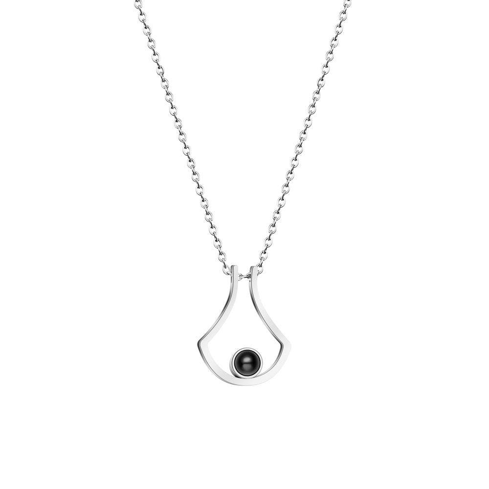 Fan-Shaped Style Projection Necklace