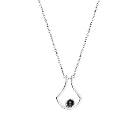 Fan-Shaped Style Projection Necklace