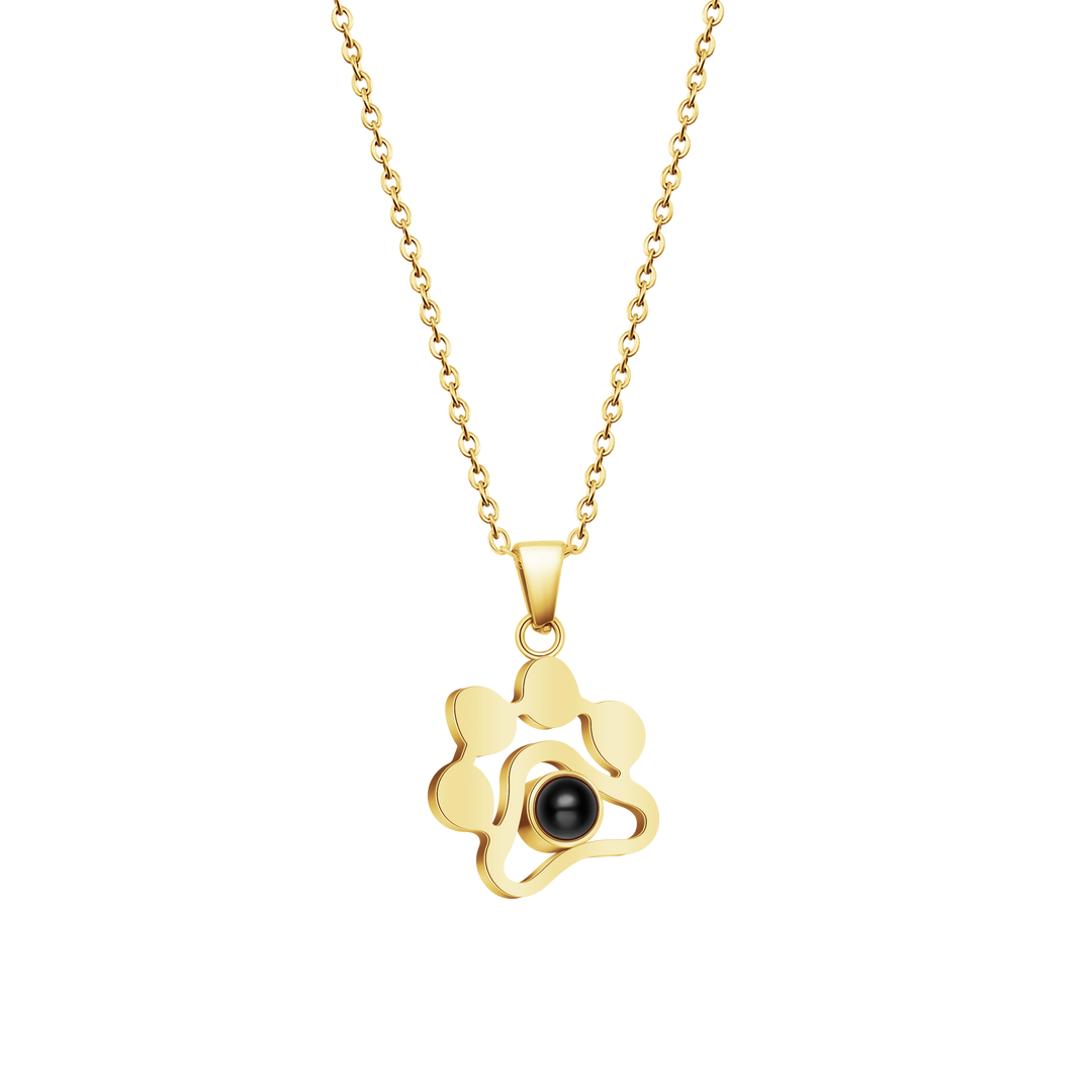 Cat Paw Projector Necklace and Bracelet Set