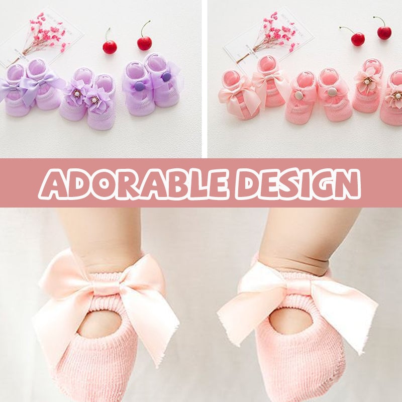 🎉PAY 1 GET 3 PAIRS👼Baby Ballet Socks
