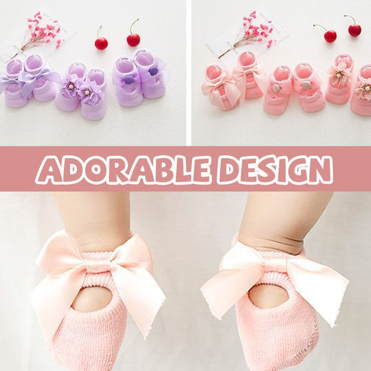 🎉PAY 1 GET 3 PAIRS👼Baby Ballet Socks