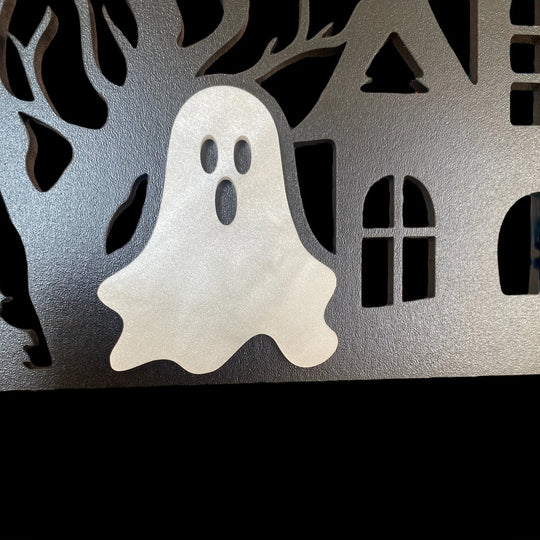 3D Halloween Door Corner Decor with Spider Webs, Ghosts & Bats