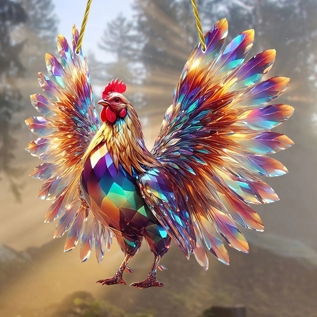 🐓 Elegant Rooster Sun Catcher