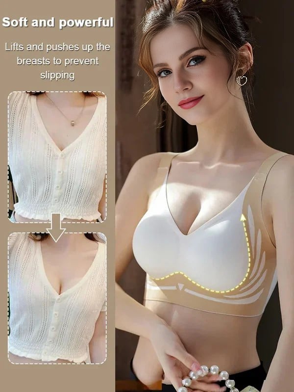 3 Packs Super Gather bra Wireless Push-up Bra No more sagging breasts