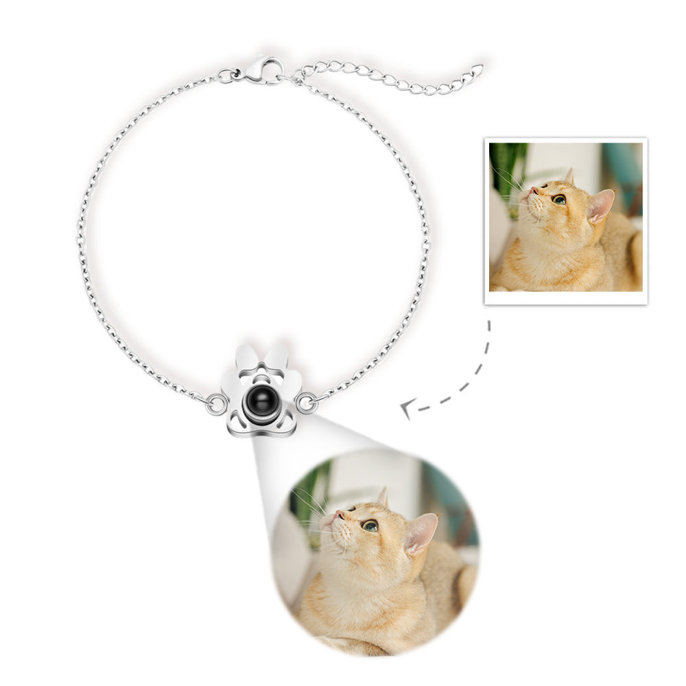 Cat Paw Projector Necklace and Bracelet Set