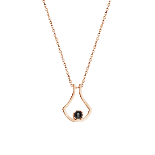 Fan-Shaped Style Projection Necklace