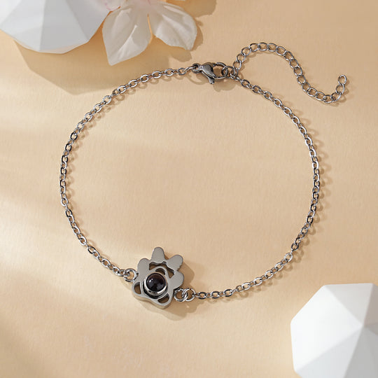 Cat Paw Projector Necklace and Bracelet Set