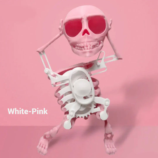 3D Printed Dancing Skeleton Halloween Decoration with Light & Sound Effects
