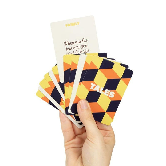 TALES Family Edition – 150 Conversation Cards for Family Dinners & Game Nights Fun Prompts for Kids. Teens & Adults