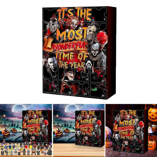 Halloween Horror Movie Advent Calendar with 24 Spooky Collectibles