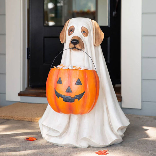 Halloween Ghost Dog Candy Bowl