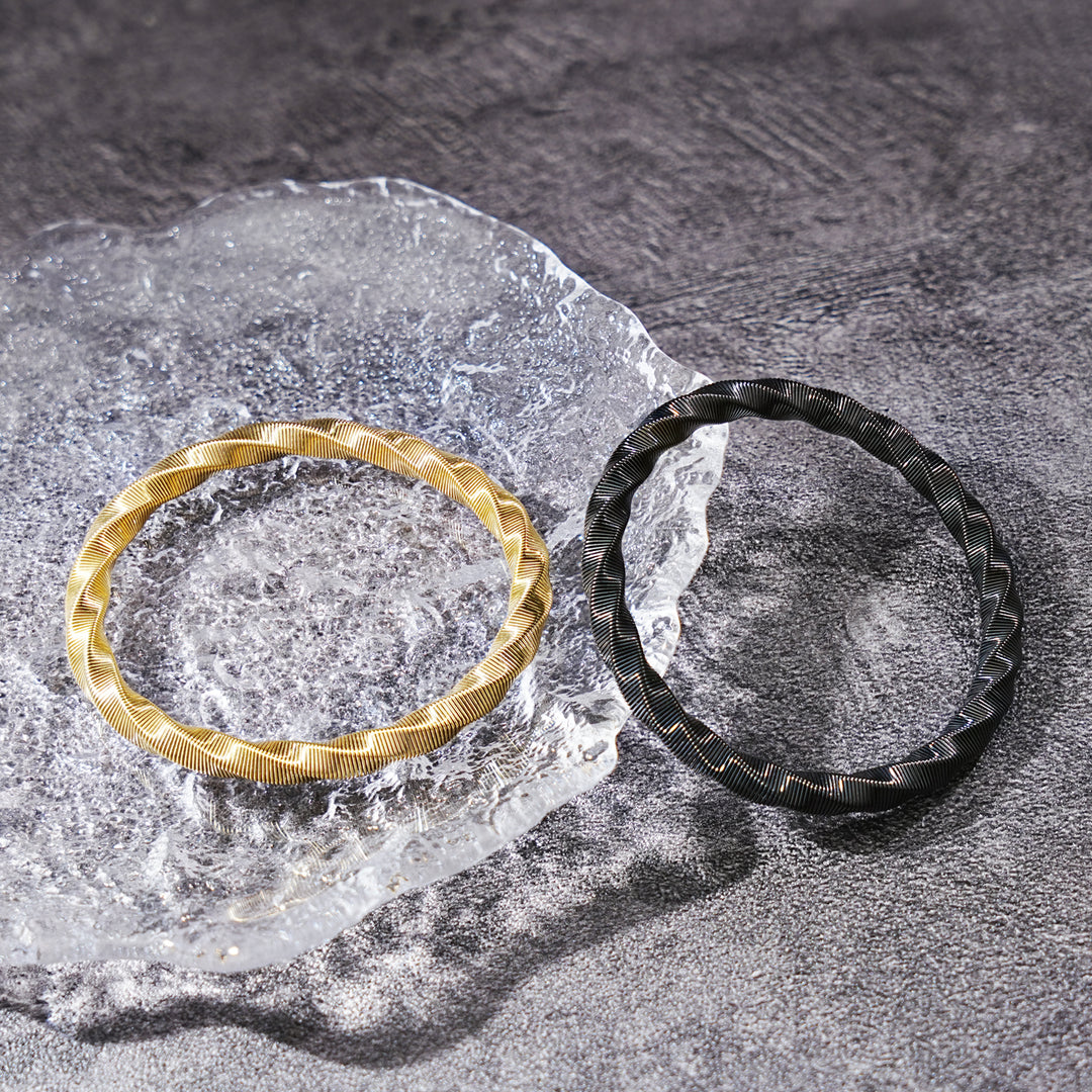 Twisted Gold-Tone Men's Bracelet