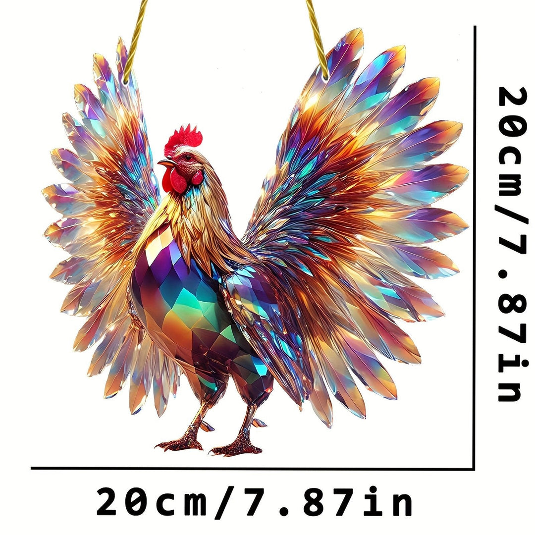 🐓 Elegant Rooster Sun Catcher