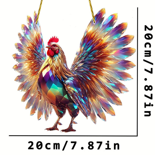 🐓 Elegant Rooster Sun Catcher