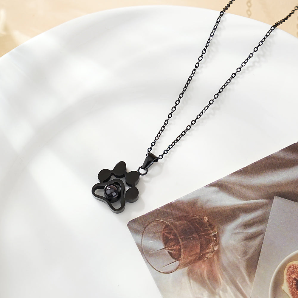 Cat Paw Projector Necklace and Bracelet Set