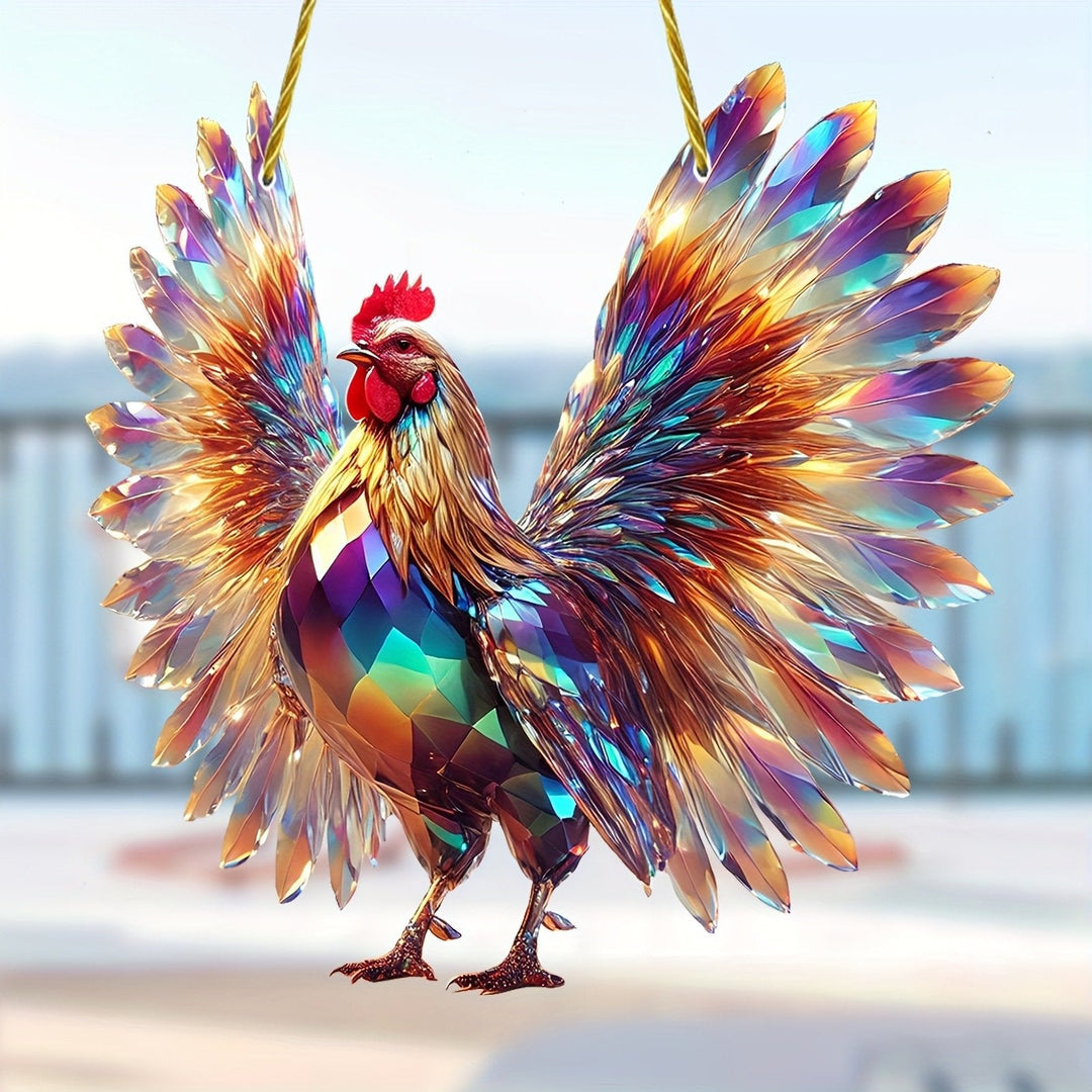 🐓 Elegant Rooster Sun Catcher