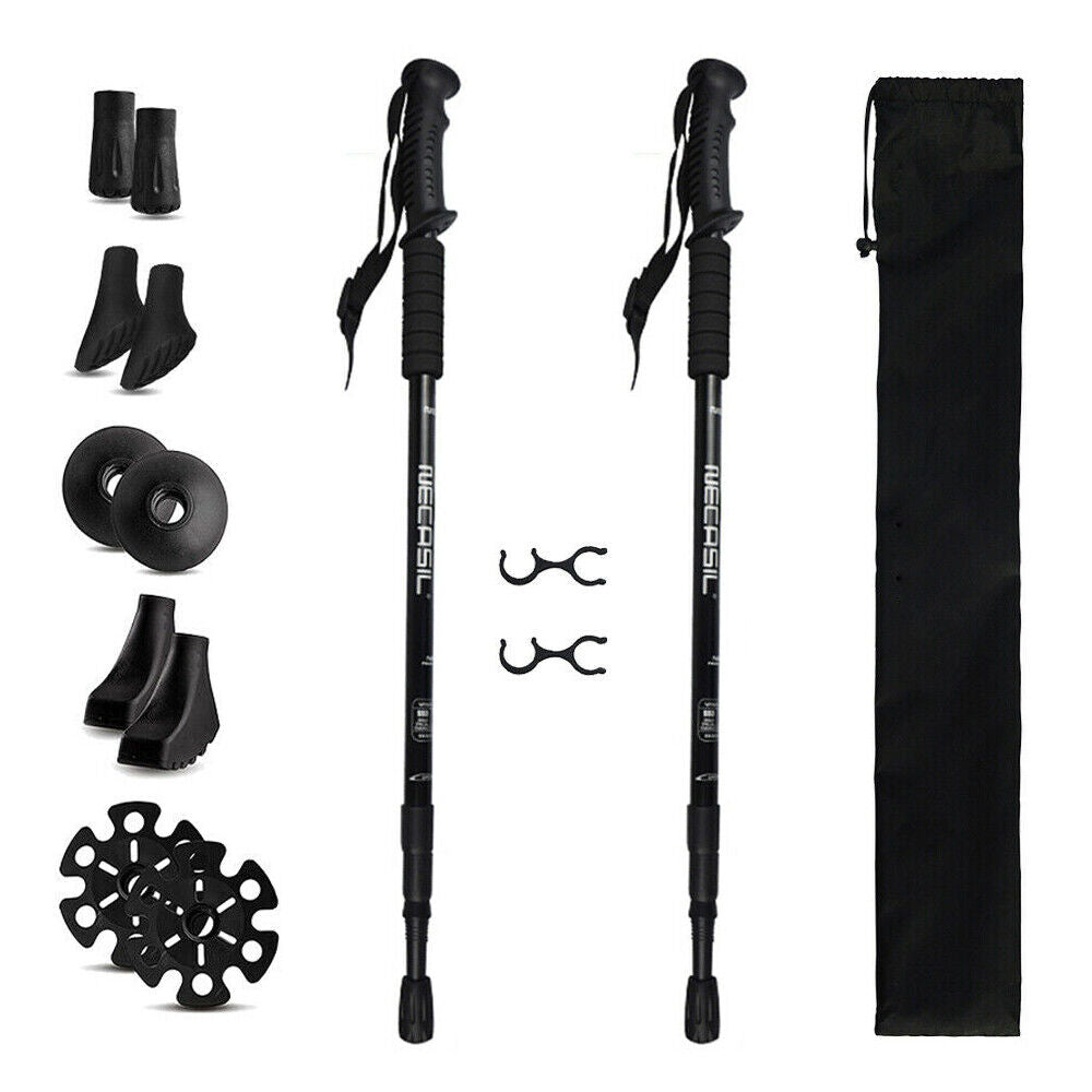 2X Trekking Poles Nordic Hiking Sticks