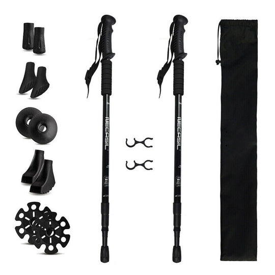 2X Trekking Poles Nordic Hiking Sticks