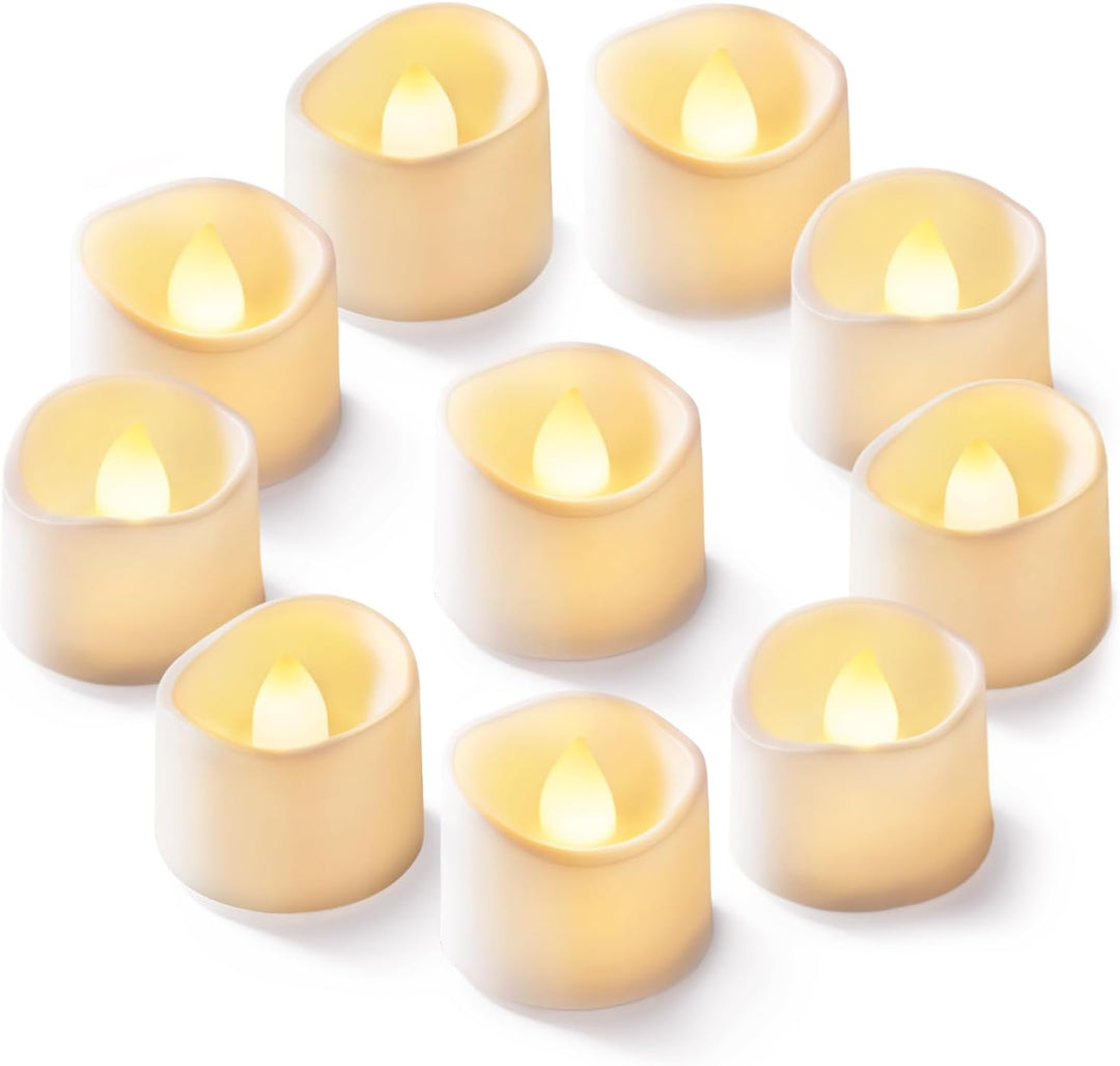 24Pcs Flickering Flameless Candle Battery Operated, 200+Hours Fake Electric LED Tea Lights
