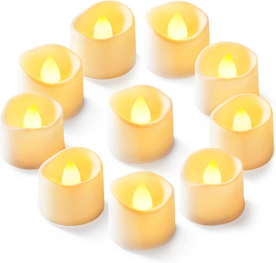 24Pcs Flickering Flameless Candle Battery Operated, 200+Hours Fake Electric LED Tea Lights
