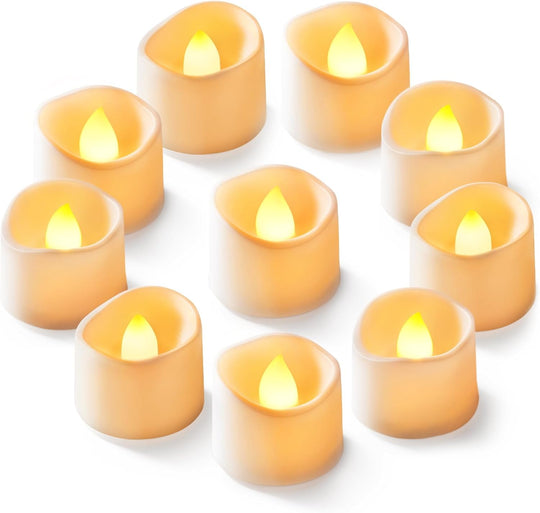 24Pcs Flickering Flameless Candle Battery Operated, 200+Hours Fake Electric LED Tea Lights