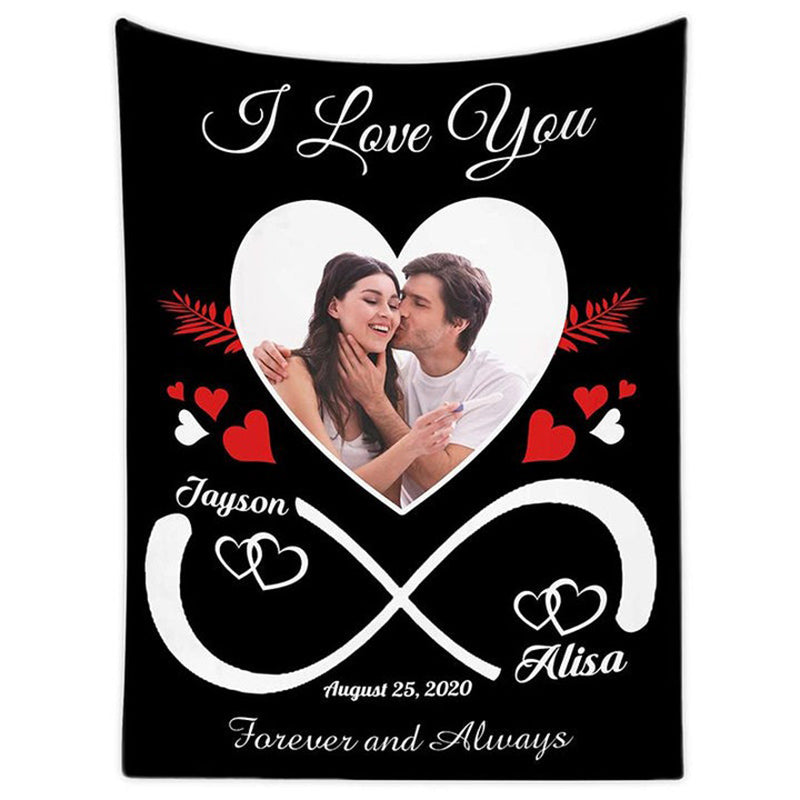 Custom Photo Fleece Blanket-Christmas Gift for Him/Her