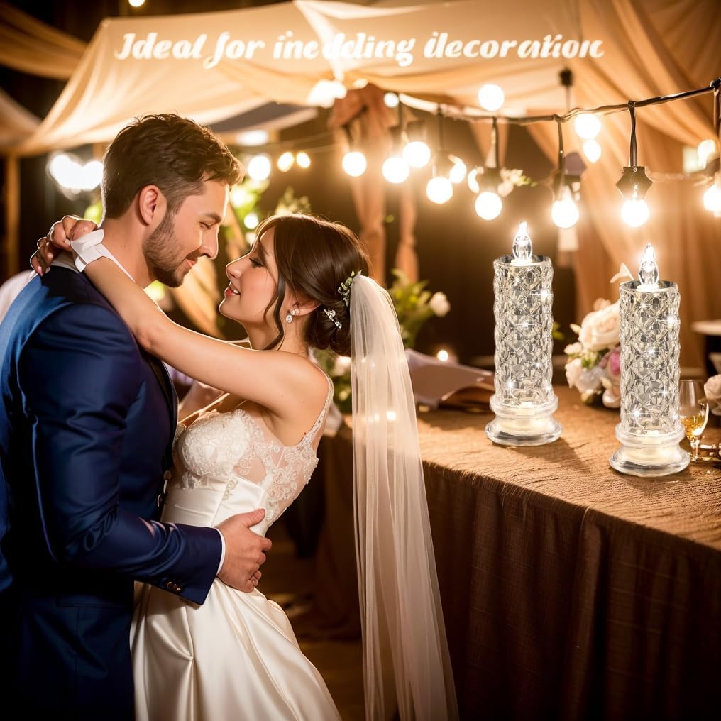 Rose Shadow LED Flameless Candle Lights