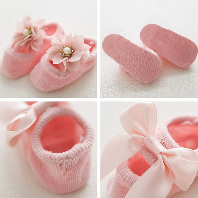 🎉PAY 1 GET 3 PAIRS👼Baby Ballet Socks
