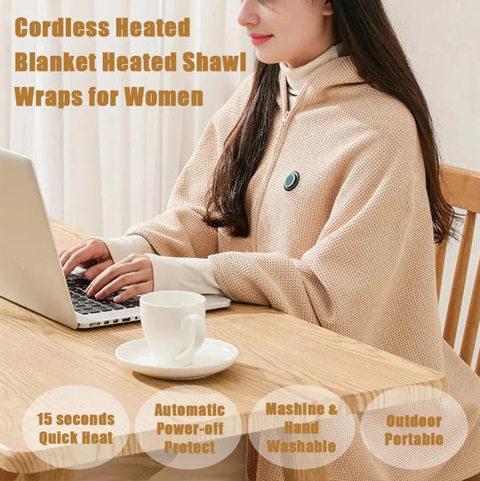 🎅Best Winter Gifts 🔥 Portable Heated Shawl (Buy 2 Free Shipping)